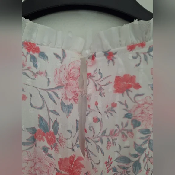 Floral Print Long Sleeve Dress Spring Easter Dress Size M - Picture 7 of 13